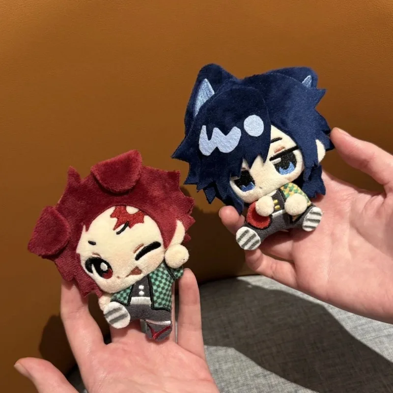 10cm Demon Slayer Kimetsu No Yaiba Tanjiro Tomioka Giyuu Cotton Toys Anime Periphery Plush Toy Keychain Cute Toy Gifts