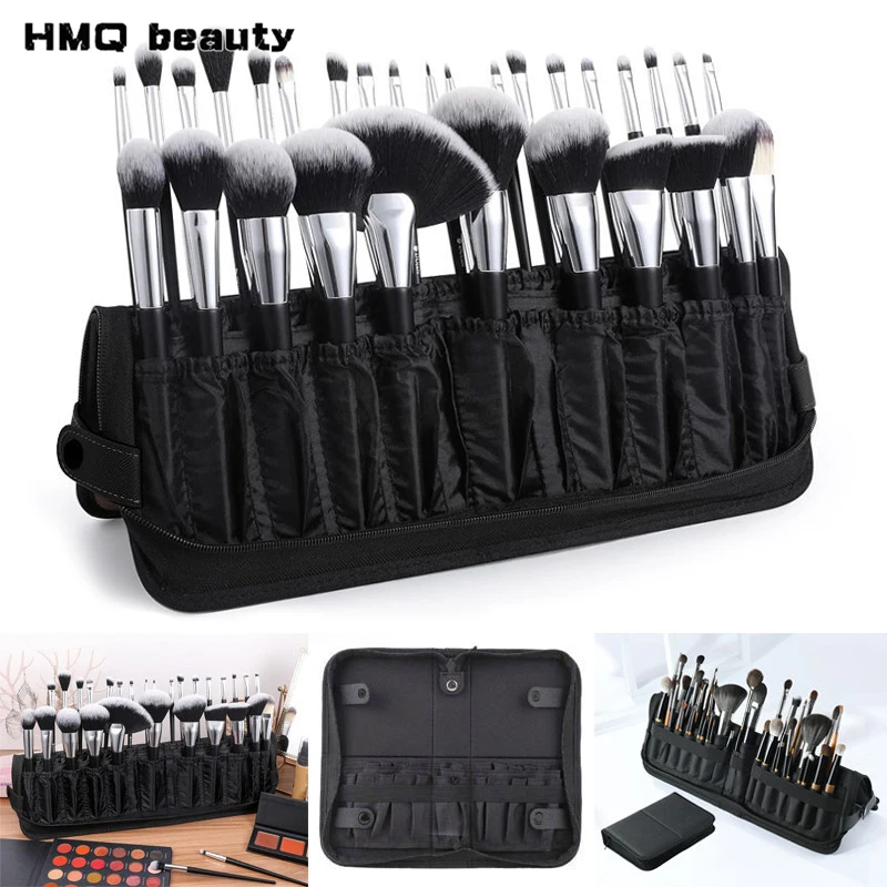 Bolsa de Almacenamiento Multifuncional para Brochas de Maquillaje, Estuche Cosmético para Maquilladores, Bolso de Mano, Organizador de Cosméticos Portátil de Viaje, Herramientas de Belleza