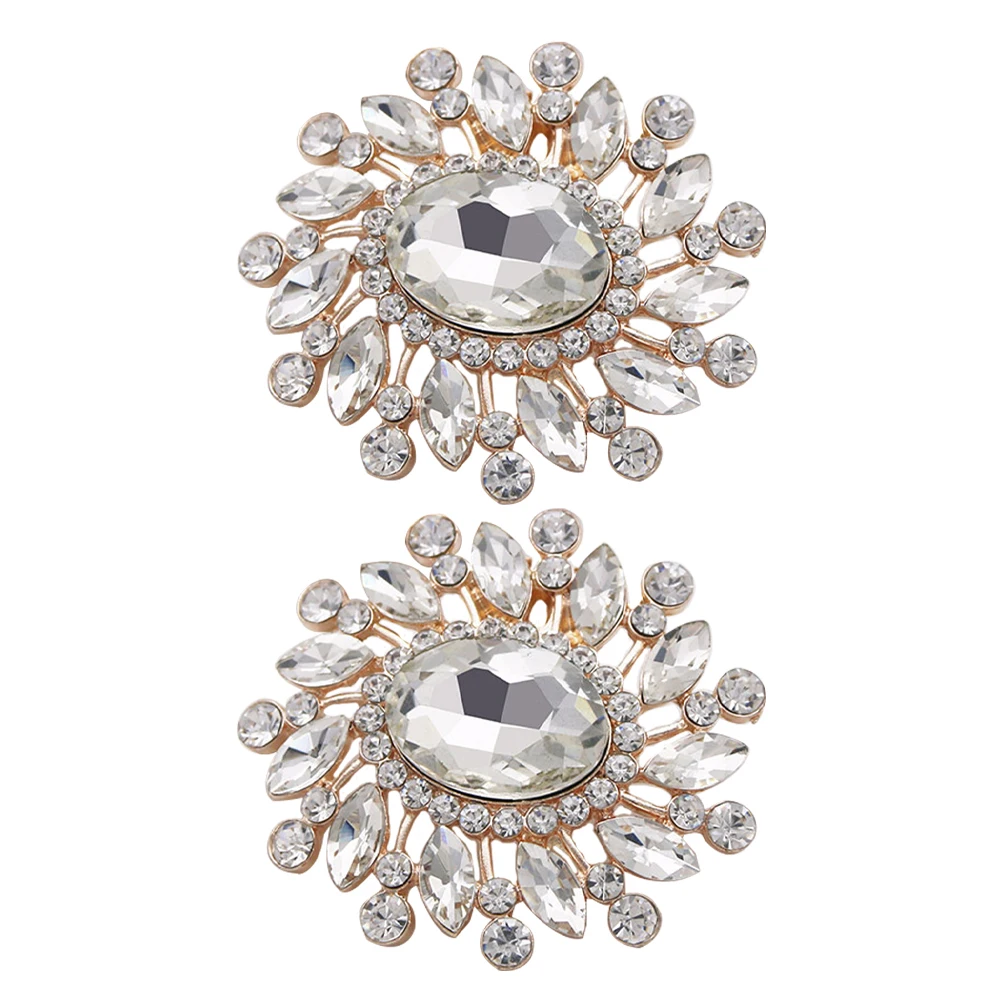 

Rhinestone Shoe Clips Removable Buckles Wedding Accessories High Heel Decor Elegant Charms Shoe buckle clips for women