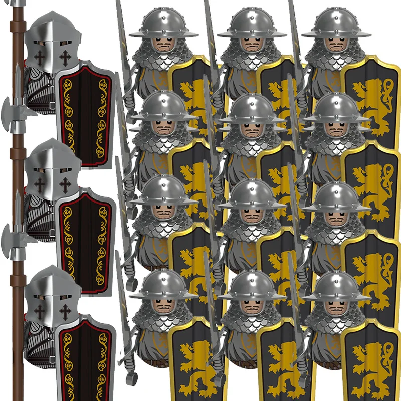 Jouets pour enfants, figurines militaires médiévales, armée impériale interdite, chevalier, légion, soldats anciens, costumes, blocs de construction, modèles, cadeaux