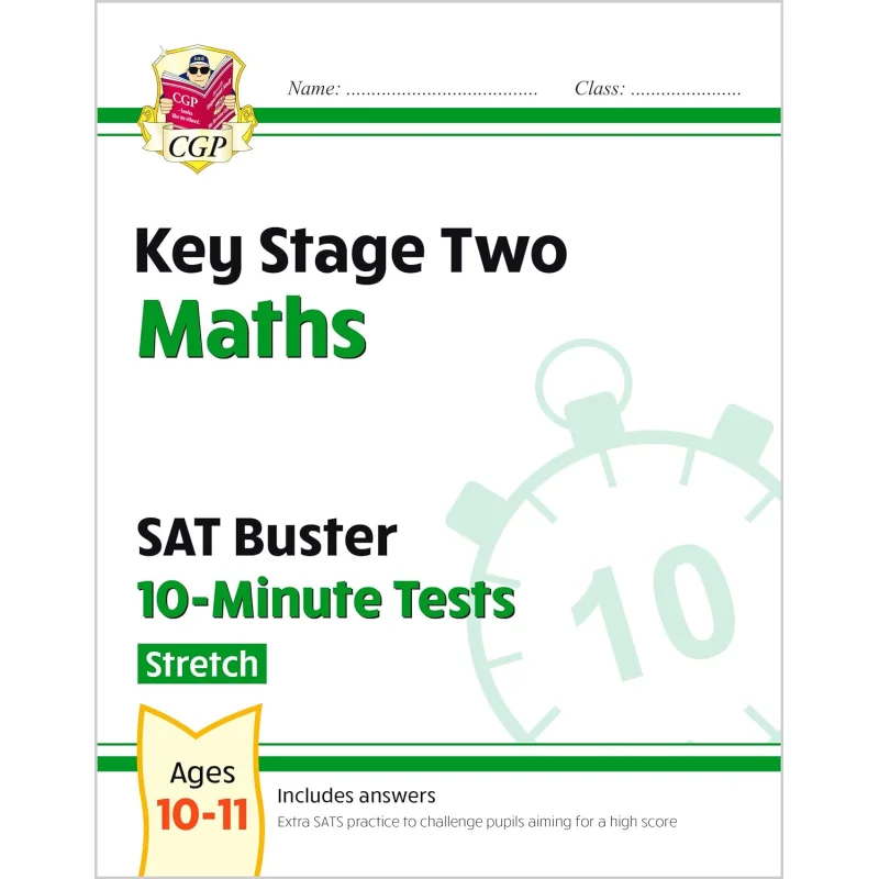 

KS2 Maths SAT Buster 10-минутные испытания на растяжение для тестирования 2025 года CGP КНИГИ Координационная группа Публикации 9781782946816 Книга