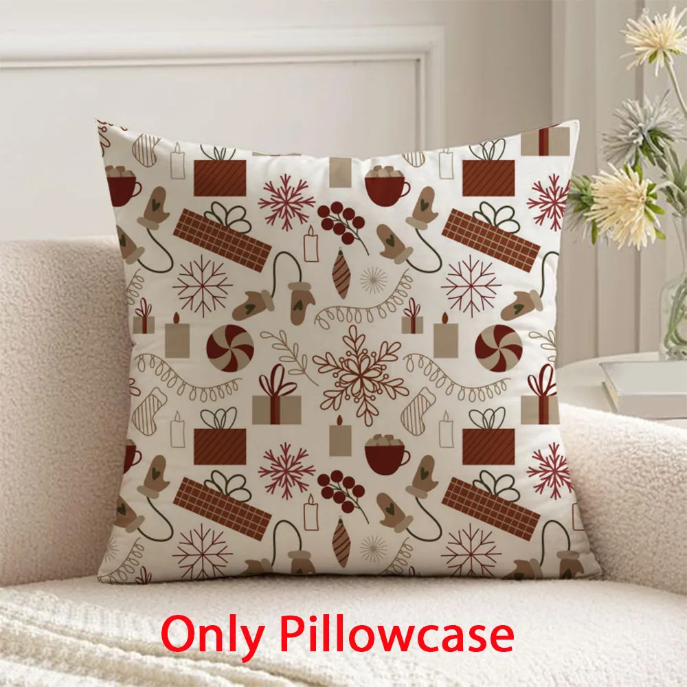 

Christmas Pillow cover winter Merry Christmas decorative 45x45 cushions cover for New Year pillow case