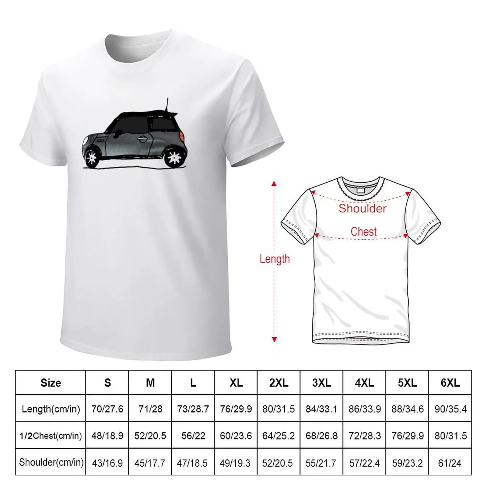 MINI 2-Door Hardtop - Moonwalk Grey T-Shirt oversized new edition t shirt men