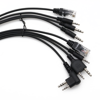 Walkie Talkie 8in1 USB Programming Cable for BAOFENG UV5R MOTOROLA ICOM KENWOOD YAESU Handheld Mobile Two Way  Radio