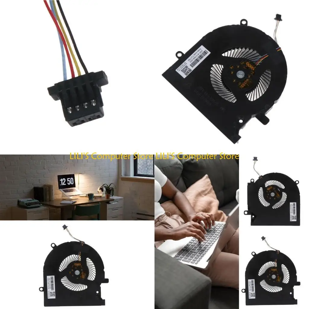 

A52B CPU Cooler Fan Portable USB Power GPU Radiator for HPOMEN 15-EK TPN-Q236 Q238