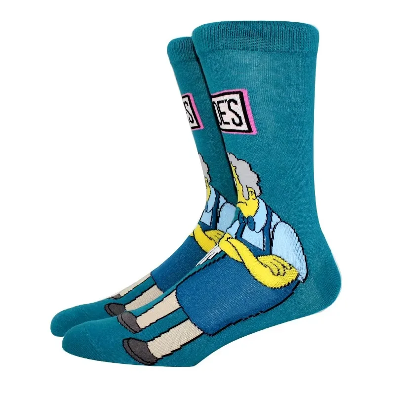 5 أزواج جديد وصول أنيمي النساء الرجال الجوارب الجوارب الطويلة الرجال الركبة عالية تأثيري العجل جورب الكبار شخصية الهيب هوب جورب حجم 36-44 #3