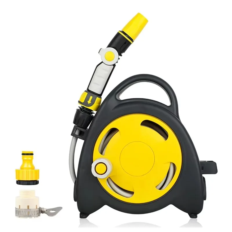 High Pressure 11.5m Mini Retractable Hose Reel Garden Water Hose Reel With Spray Nozzle