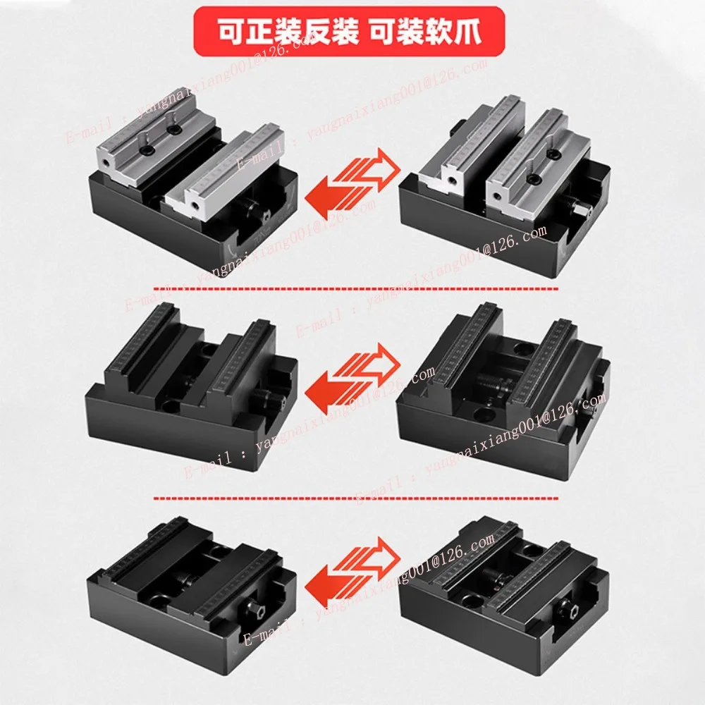 4/5-Axis Fixture Self-Centering Vise 3R ER Zero Quick-Change High Precision Machine Vice CNC Forward/Reverse Quick Clamping