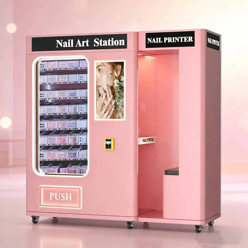 Automatic Nail Vending Machine Customizable Smart Nail Printing Dispenser for Beauty Shops