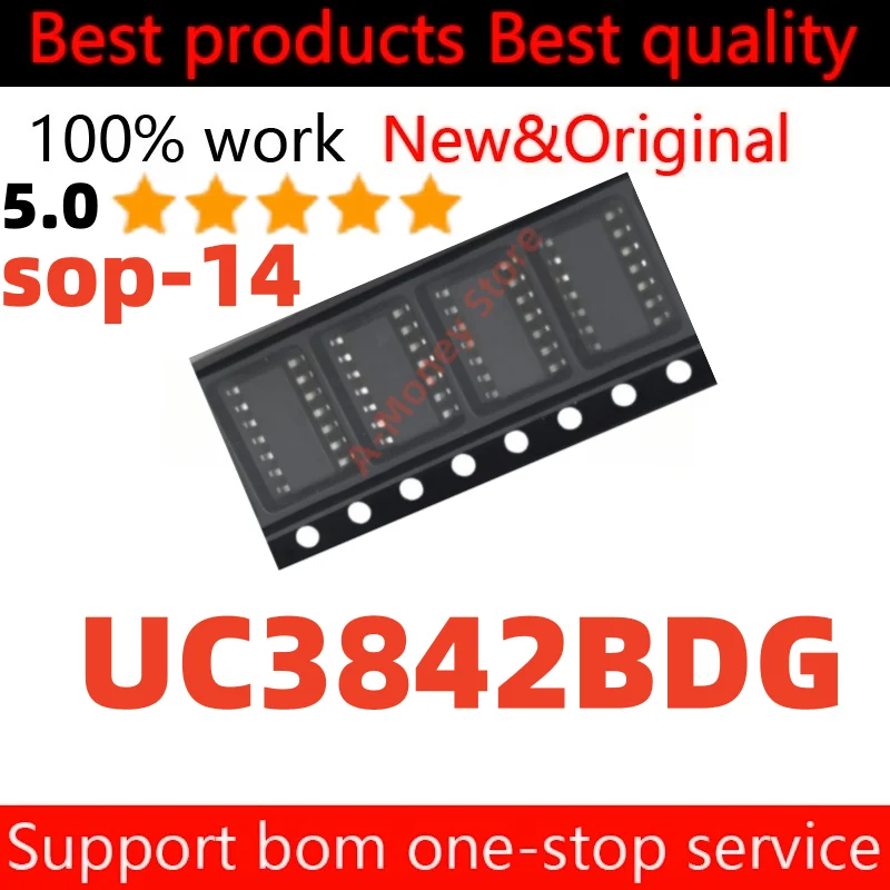 

(5pcs)UC3842BDG UC3842BDR2G sop-14