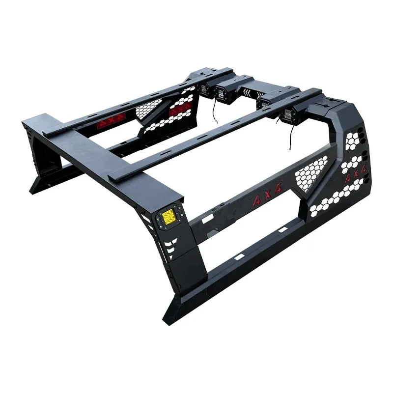 

Heavy Duty Adjustable Pickup Roll Bar Expansion Rack with Multi-Function Mounts
