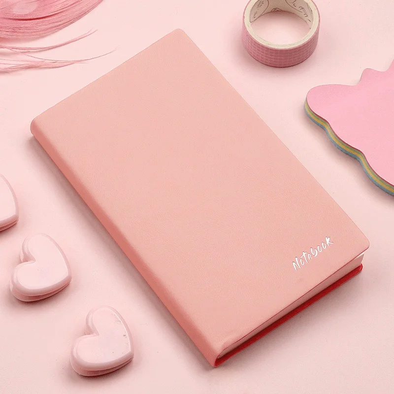 100 Sheets A6 Cute Faux Leather Mini Notebook: Portable, Waterproof, Soft Cover, Student Office, Notepad, Diary Book