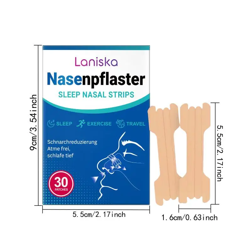 Nasenstreifen zum Schlafen, Luftstromregulierung und Verbesserung des Schlafes, starke Anti-Schnarch-Nasenstreifen für erholsamen Schlaf – Detail 7