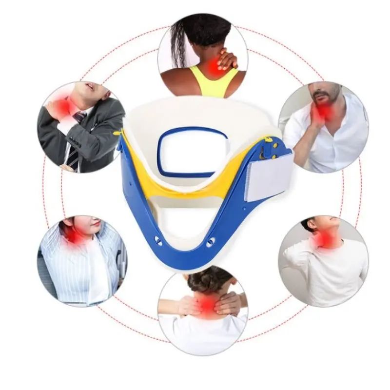 4 Levels Neck Collar Cervical Traction Therapy Support Brace Adjustable Stretcher Protection Body Massager