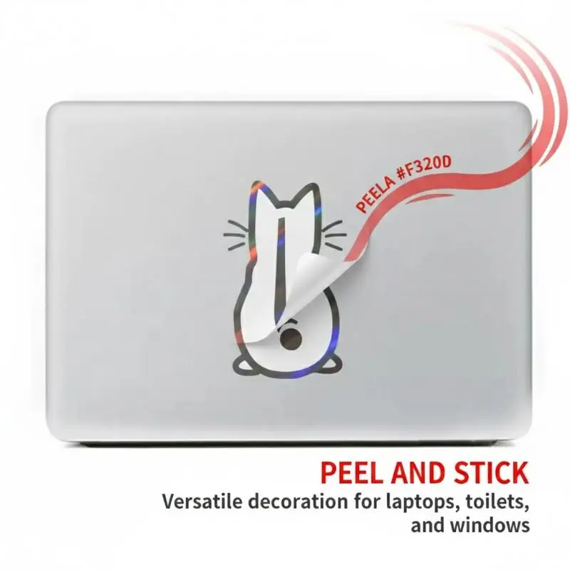 Adorable Cat Car Sticker Decals for Rear Window  Art Fun Interior Decorative Vehicle Accessories