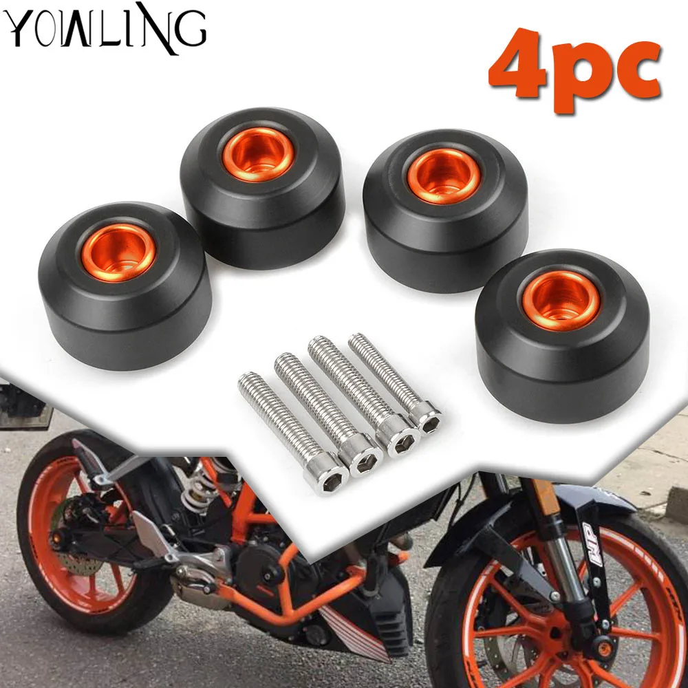 

Front Rear Motorcycle Fork Frame Wheel Sliding Crash Pads Falling Protection for 125DUKE 200DUKE 390DUKE 125 200 390 DUKE