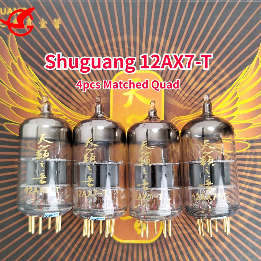 

Shuguang 12AX7-T Vacuum Tube Repalce 12AX7/ECC83/6N4/7025 Electronic Tube Factory Precise Matching for Preamplifier