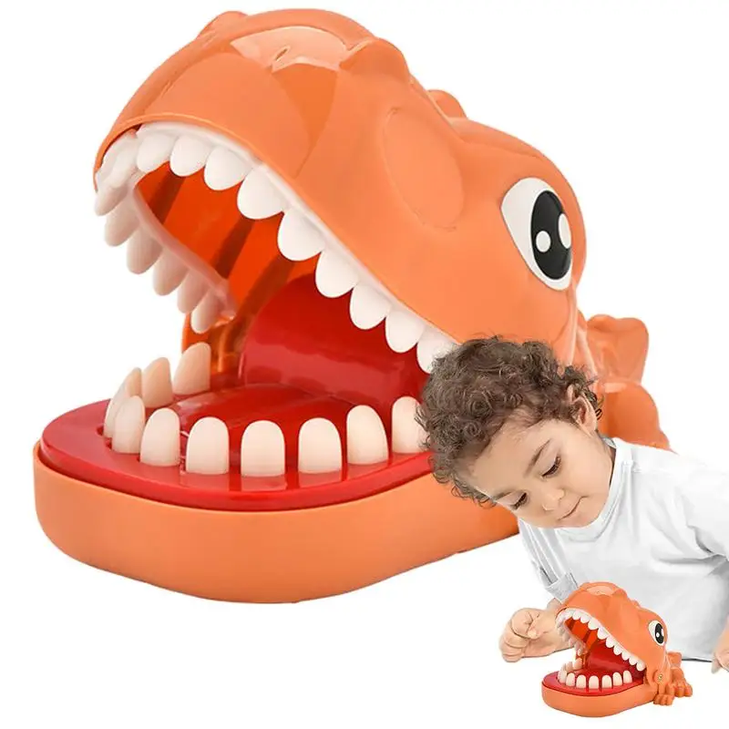 Dinosaur Dentist Bite Finger Toy Dinosaur Finger Toys Big Dinosaur Hippo With Light & Sound Games Pull Teeth Toys Kids Funny Toy