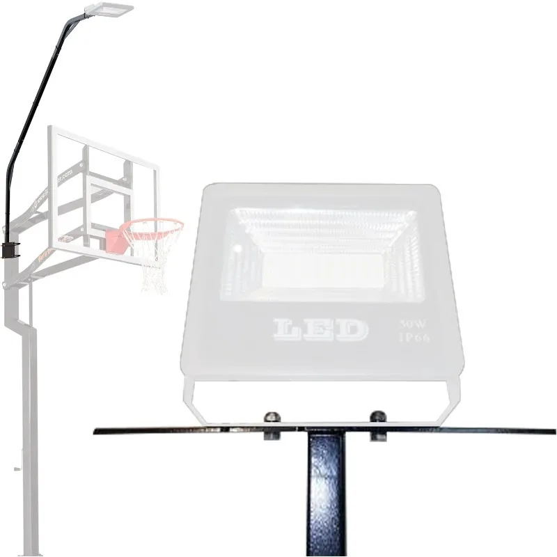 

Skywin Metal Stands with LED Lights for Basketball Hoop and Backboard - Basketball Hoop, Outdoor In-Ground with LED Basketball R