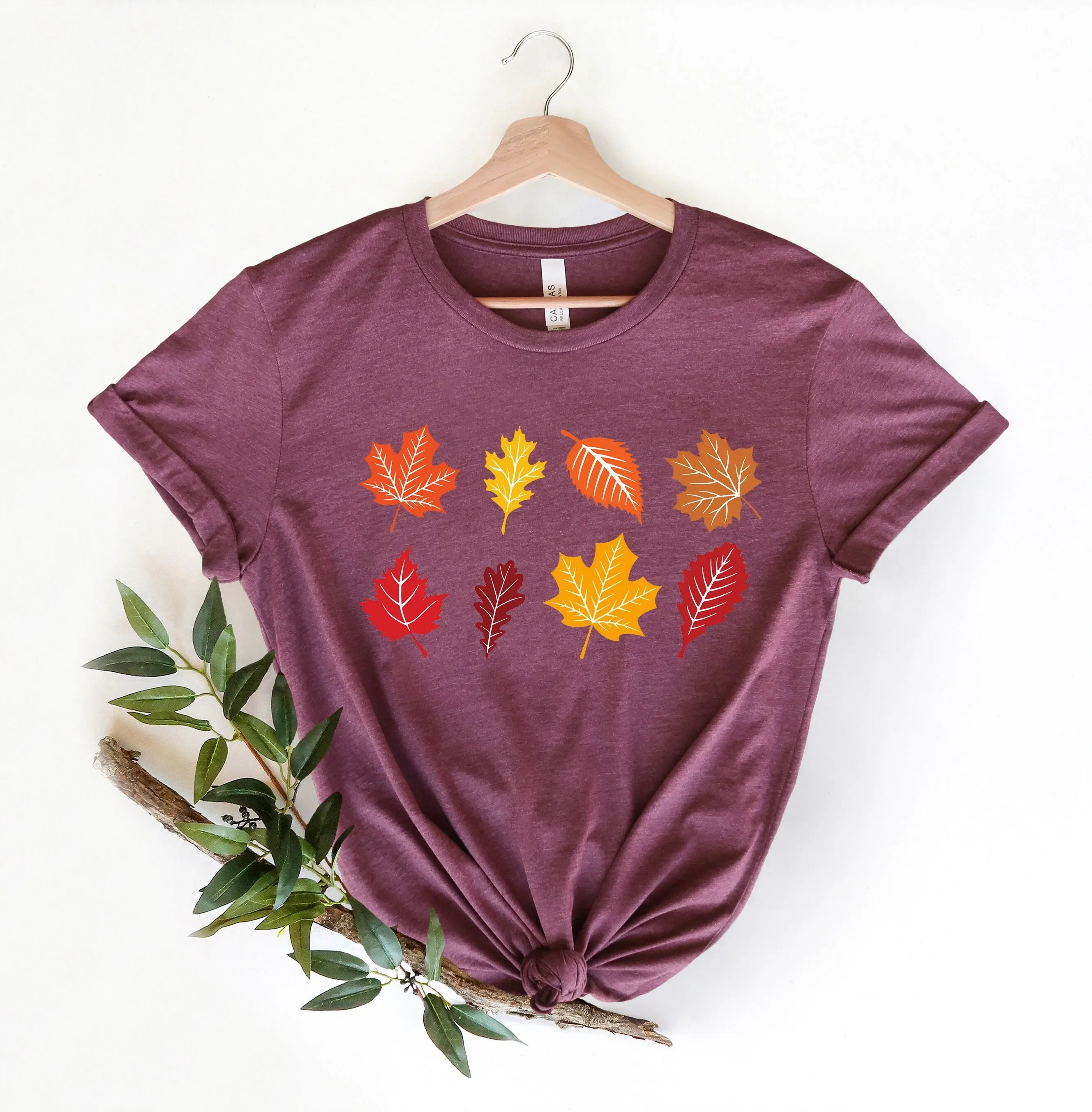 

Fall Leaves T Shirt Thanksgiving S For Women Autumn Lovers Girls