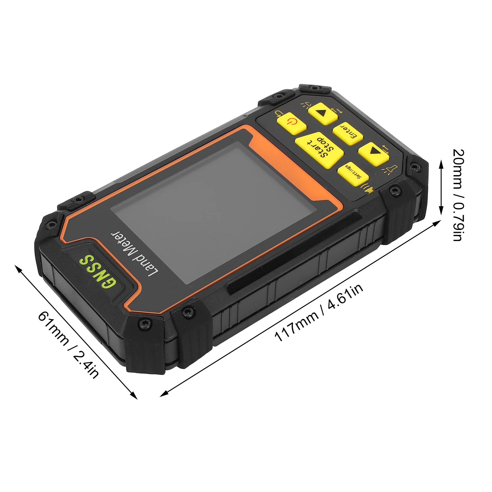 เครื่องวัดพื้นที่ดิน S4 GPS พร้อมหน้าจอสี ABS ขนาด 2.4 นิ้ว เครื่องรับสัญญาณ GNSS แบบมือถืออเนกประสงค์ สำหรับการสำรวจและวัดพื้นที่