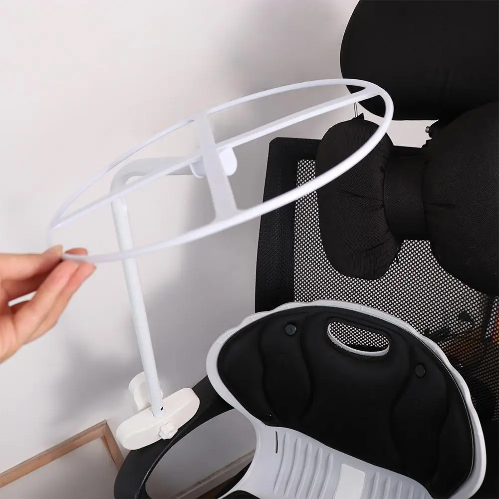 Bed Dome Cots Accessories Iron Mosquito Net Stand White Durable Mosquito Bar Frame Round Canopy Holder Rack Home