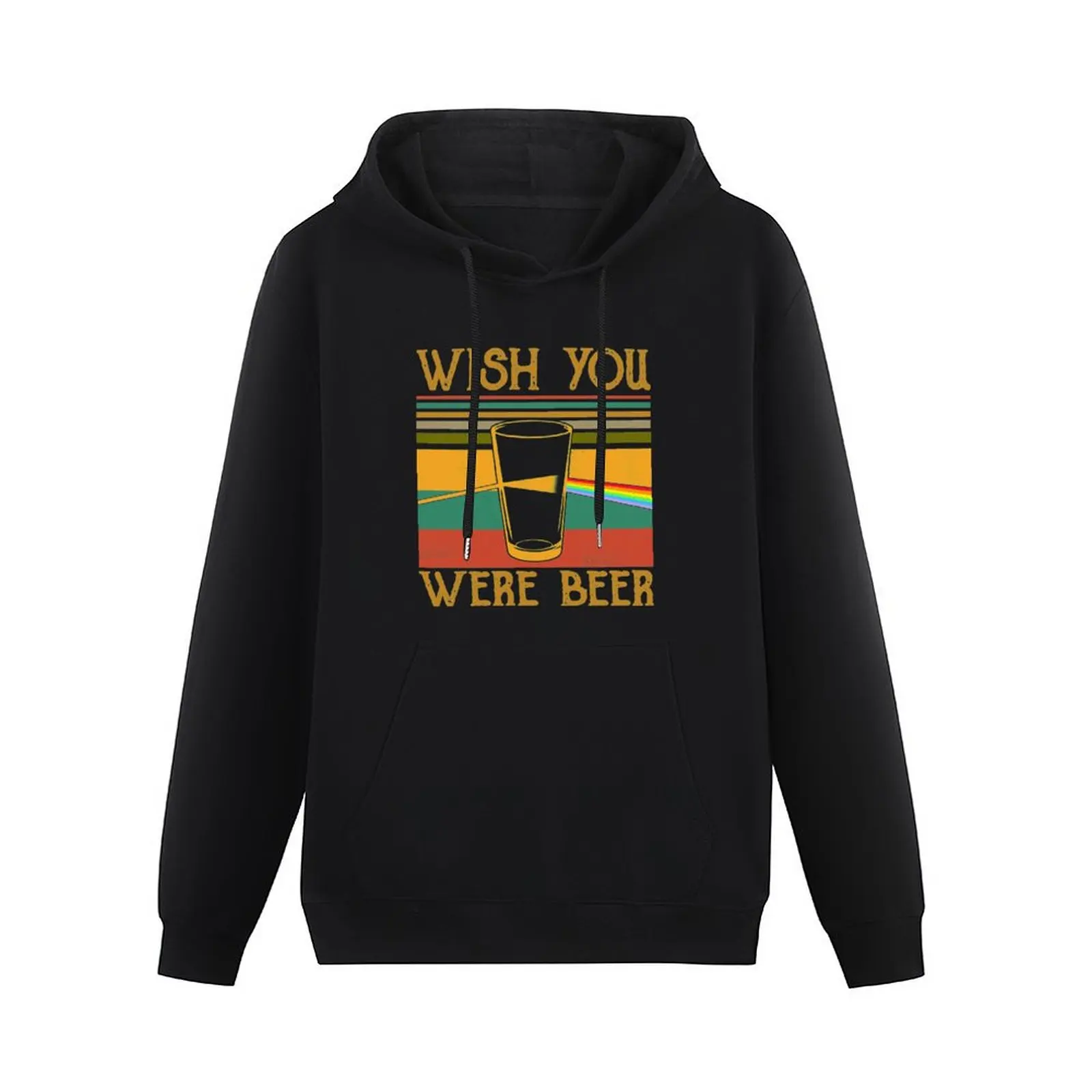 Wish You Were Beer vintage retro Pullover Hoodie japanese style autumn jacket men hoodie streetwear