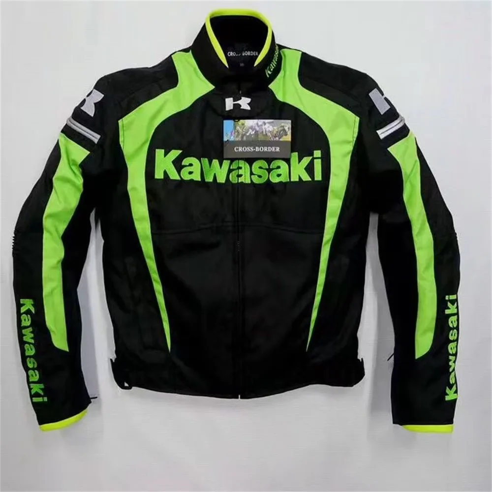 

Kawasaki Shiki cycling suit, motorcycle and motorcycle off-road anti-drop suit, windproof, detachable warm racing protective sui