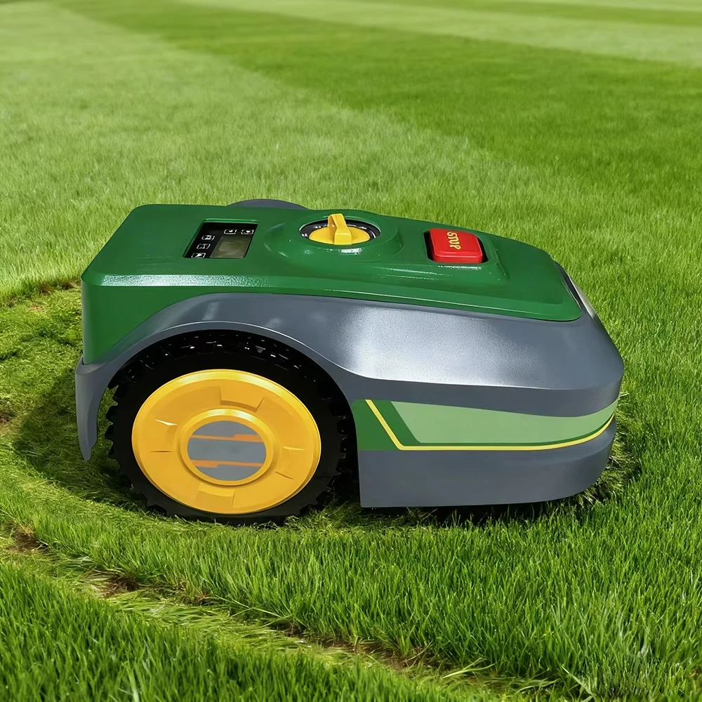 PDM02 Industrial HOME GARDEN YARD SMART REMOTE CONTROL 18V Cordless Battery Operated Automatic Lawnmower 30-60mm Cutting