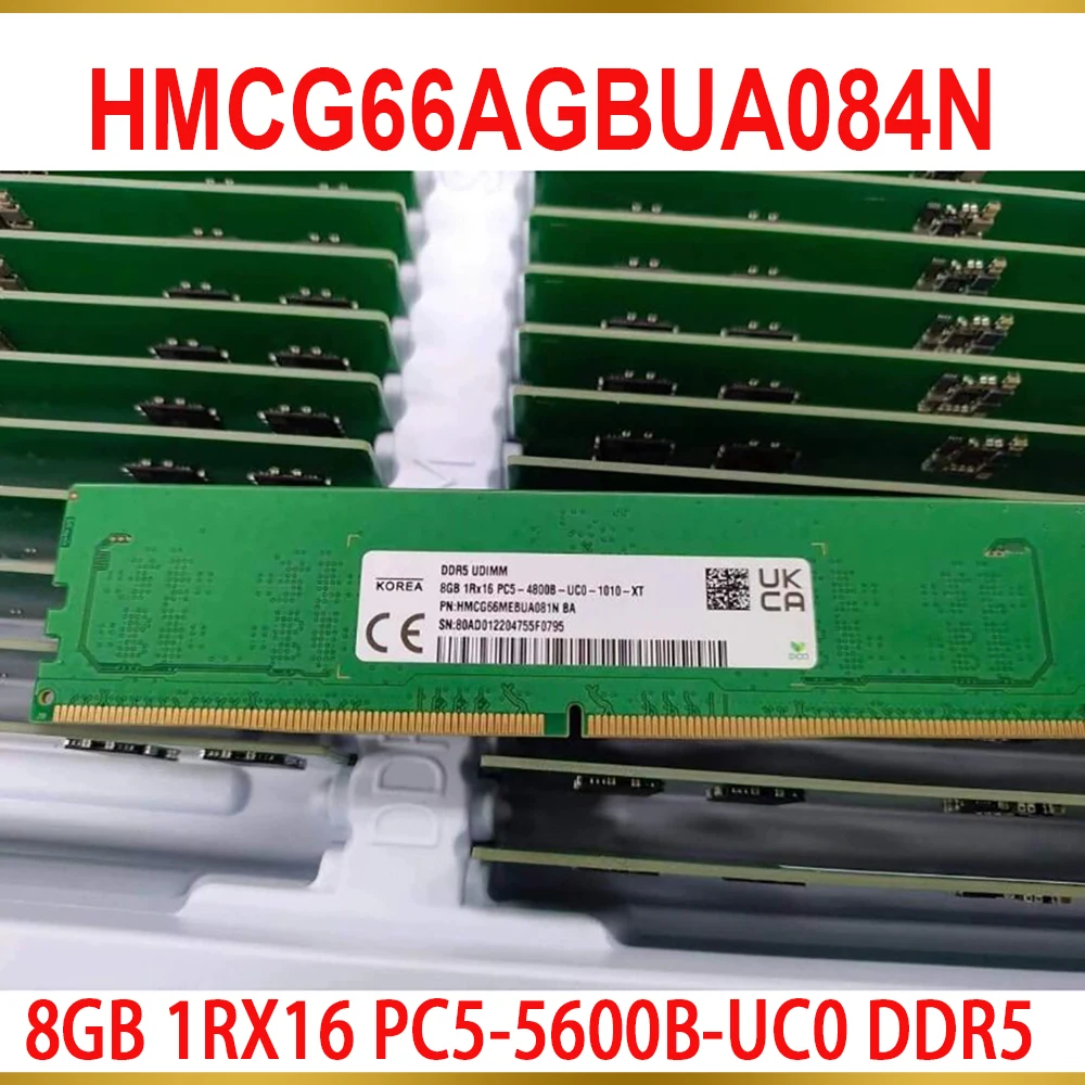 

1 шт. для SK Hynix RAM 8GB 1RX16 PC5-5600B-UC0 DDR5 5600 UDIMM 8G настольная память HMCG66AGBUA084N