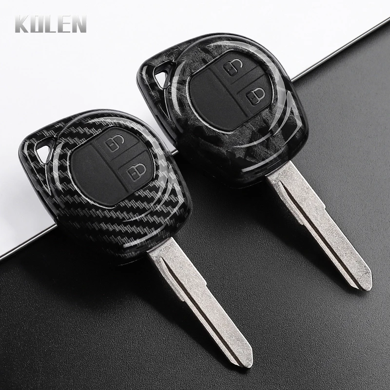 ABS Carbon Fiber Style Car Key Case Cover For Suzuki Swift Ignis Vitara Liana Ciaz Baleno SX4 Jimny Alto Key Protect Accessories
