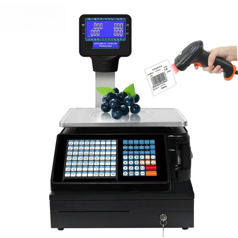 Timbangan Cetak Label Barcode  - Weighing Scale Label Printer ulasan dan harga