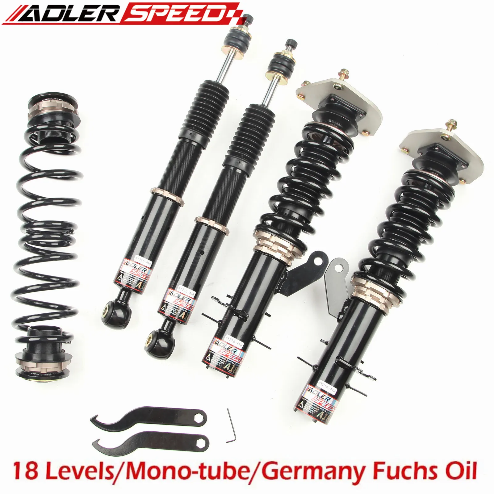 

ADLERSPEED 18way Adjustable Lowering Coilovers Kit for Nissan Sentra (B17) 13-19