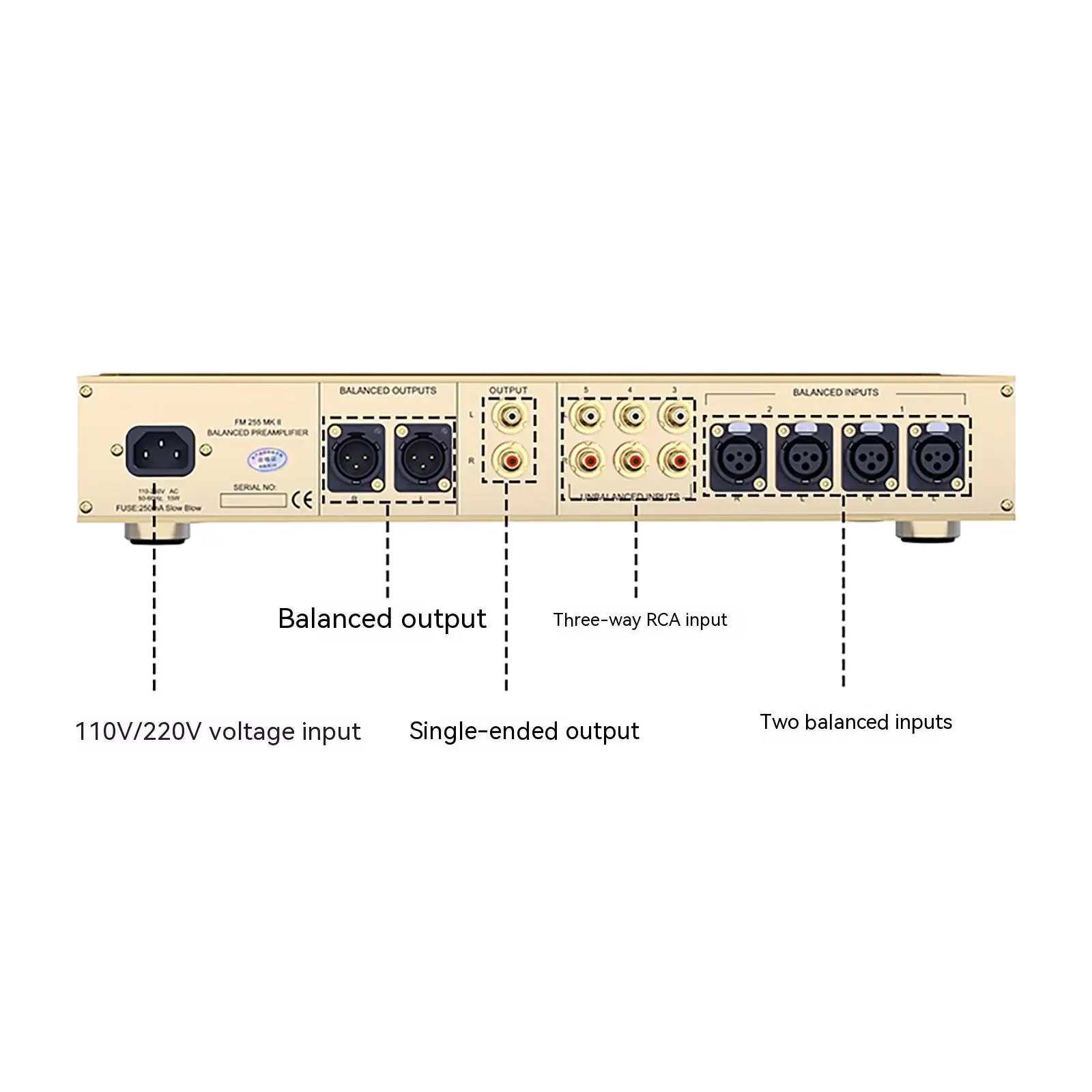 AMXEKR-AMPLIFICADOR DE pretransistor suizo importado, copia de FM255MKII, con función de Control remoto añadida