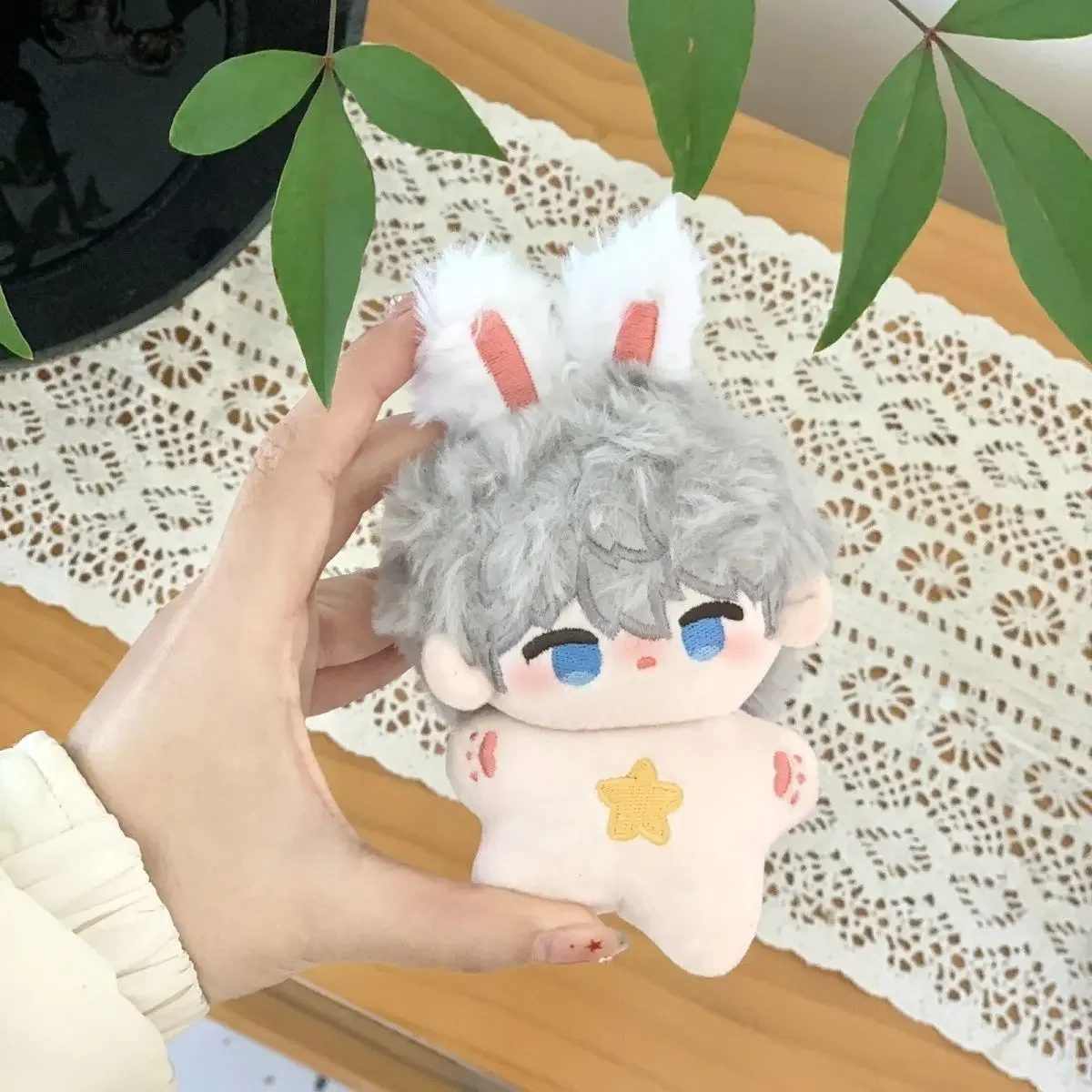 10cm boneca caleb jogo amor e espaço profundo sylus xavier zayne rafayel anime plushies algodão estofamento ídolo pingente mochila chaveiro