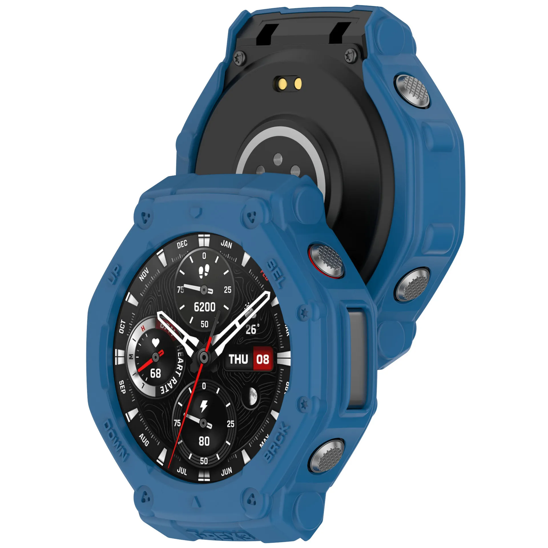 스마트워치 TPU 소프트 쉘 엣지 보호대 케이스 프레임, Amazfit T-rex 3 스마트 워치 보호 범퍼 커버 Trex3 액세서리
