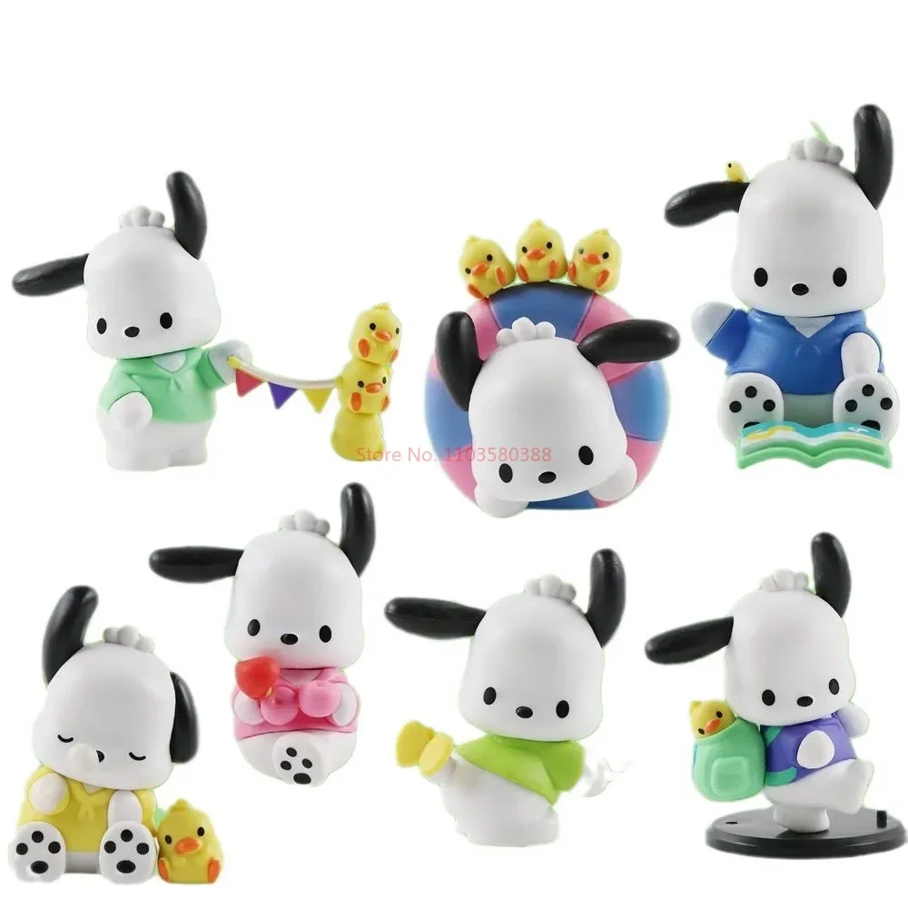 มินิโซะ Sanrio pochacco ไปโรงเรียนเป็นชุดที่น่าสนใจจริงๆทำด้วยมือกล่องตาบอดคาวาอี้เครื่องประดับสะสมของขวัญสำหรับเด็กผู้หญิง