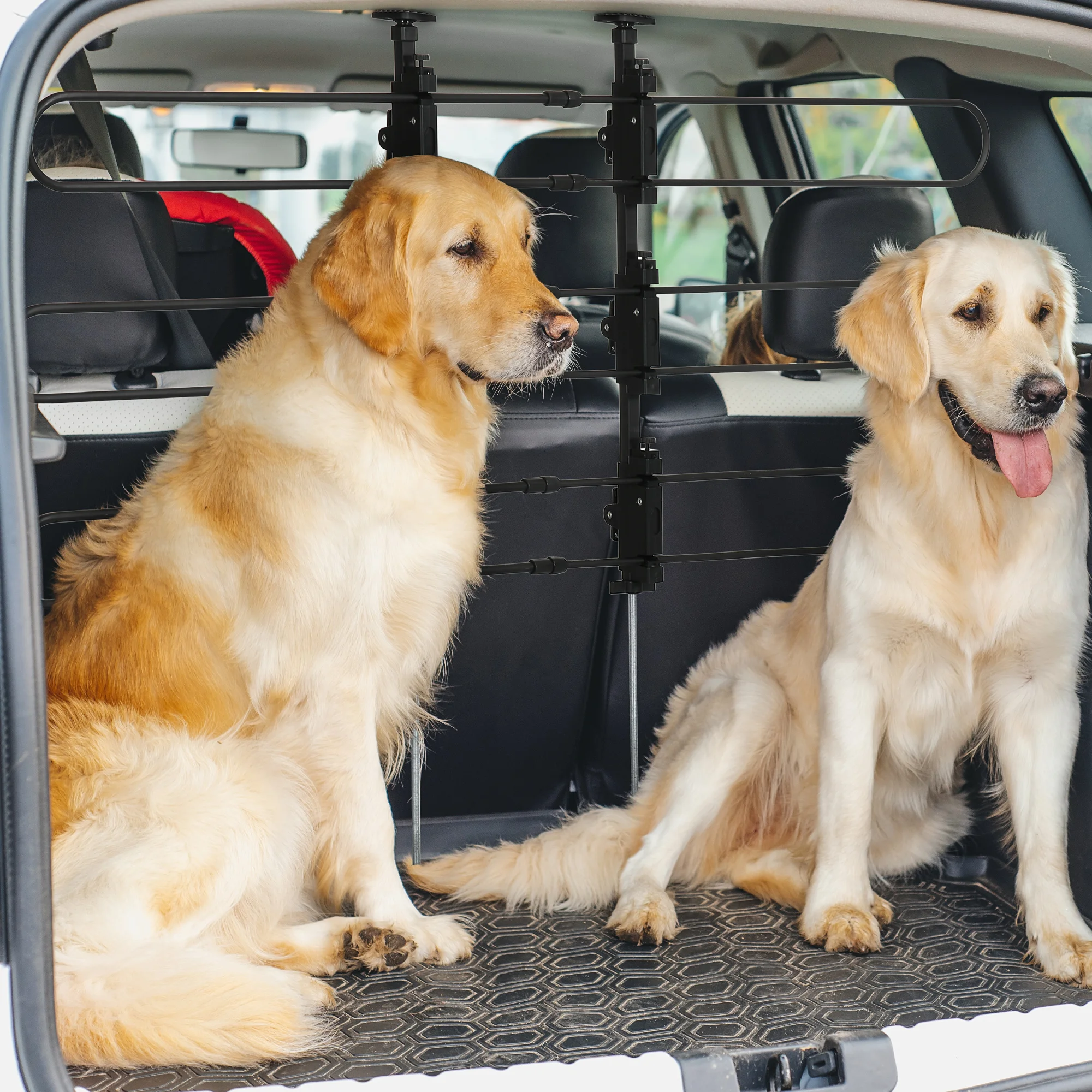Griglia PawHut per auto Griglia separatore per cani regolabile Griglia universale per cani per bagagliaio Parete divisoria per auto