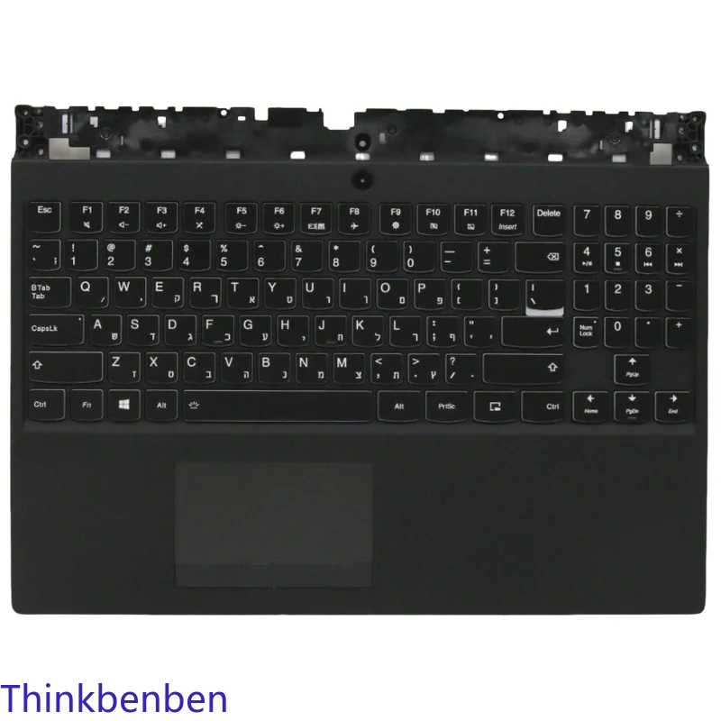 

HB Hebrew (IL Israel) Black Keyboard Upper Case Palmrest Shell Cover For Lenovo Legion Y530 15 15ICH Y7000 2018 1060 5CB0R40219