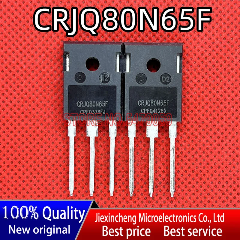 Crjq80n65f crjq80n65 80n65f ، 43a/من v إلى-من mosfet ، جديدة وأصلية ، 10