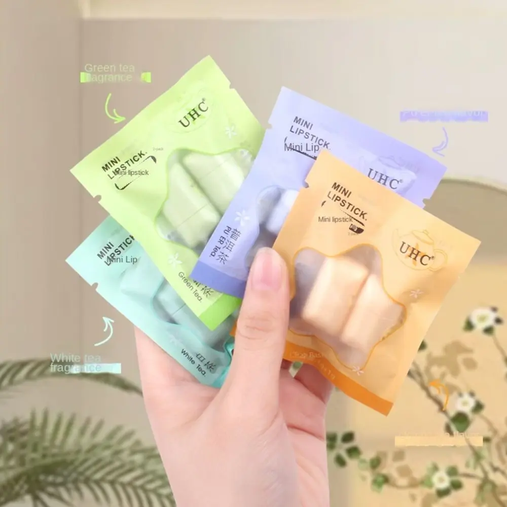 Moisturizing Mini Lip Balm Nourishing Waterproof Hydrating Lip Gloss Fade Lip Lines Water Replenishment Refreshing Tea Lipstick