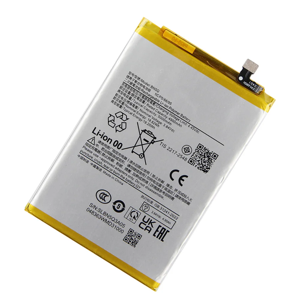

2025 Replacement Battery BN5Q For Xiaomi Redmi 13C Rechargeable Phone Batteries 5000mAh High Capacity