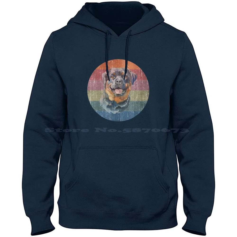 Rottweiler Dog Rottie Watercolor On Distressed Sunset 100% Pure Cotton Hoodie Tshirt Nin Captain Nin Pretty Hate Machine Nine