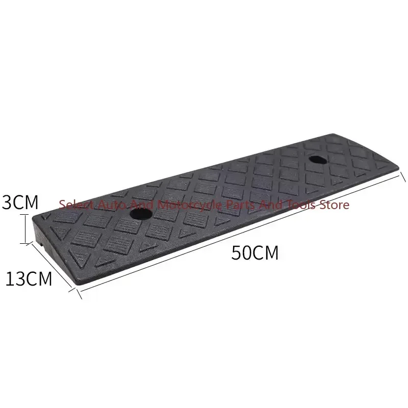 50*13*3cm Plastic PVC Road Slope Ramp Pad Portable Car Step Uphill Triangle Mat Curb Rubber