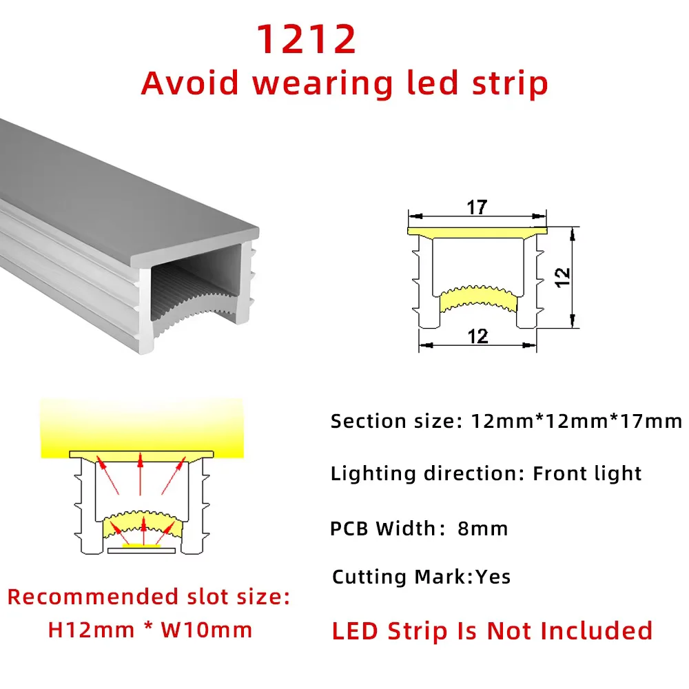 1M-10M Embedded LED Neon Rope Tube Black White Soft Recessed Silicone Diffuser Channel For 5050 COB Flexible Ribbon Strip Light