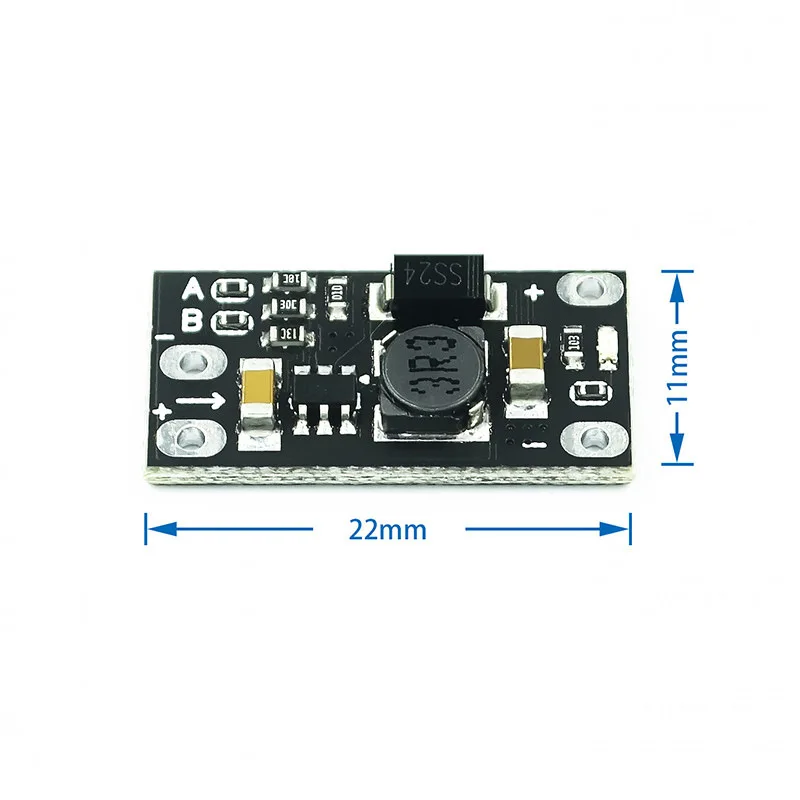 وحدة تعزيز DC-DC صغيرة 3.7 فولت إلى 12 فولت، تدعم مخرجات 5 فولت/8 فولت/9 فولت/12 فولت، لتعزيز بطارية الليثيوم