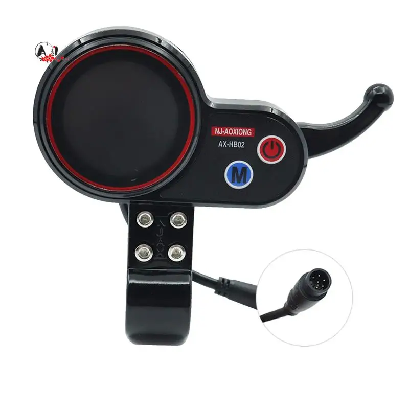 

A10E-NJ-AOXIONG AX-HB02 Electric Scooter Dashboard 36V 48V Meter NJAX-T Meter Adjustable 6PIN For Electric Scooter