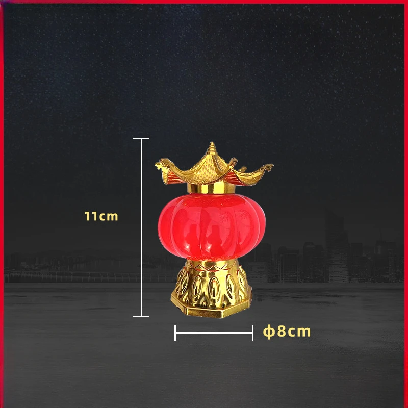 Upper Tomb Lamp Sacrificial Funeral Supplies with Small Top Watermelon  Golden