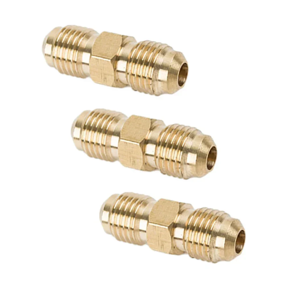 Conector de latão, acoplamento de latão, bico duplo, conector de mangueira de gás, roscas para canhotos, conector de mangueira de gás propano