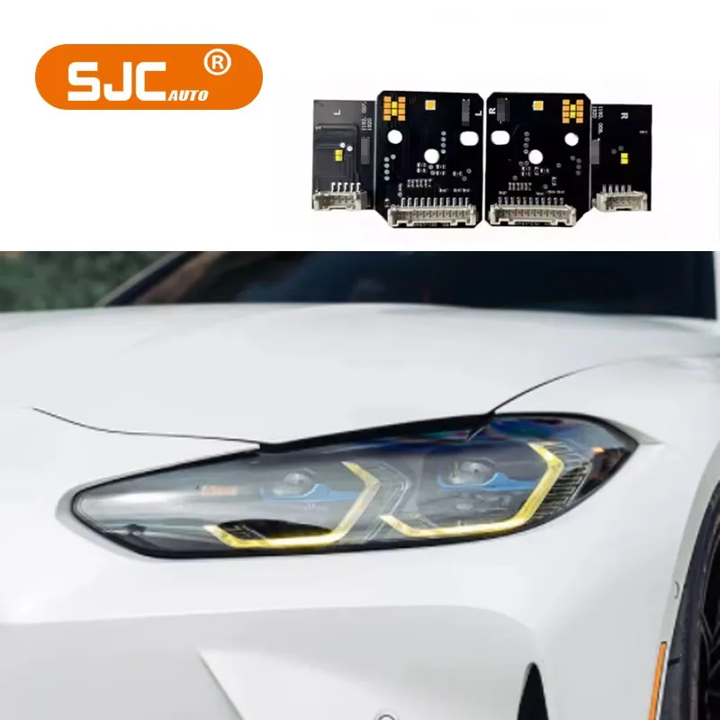 

SJC Auto Yellow DRL Module for BMW G80 G82 G22 G26 M3 M4 Drl Module 2021+ Yellow Daytime Running Light LED Boards Laser Module